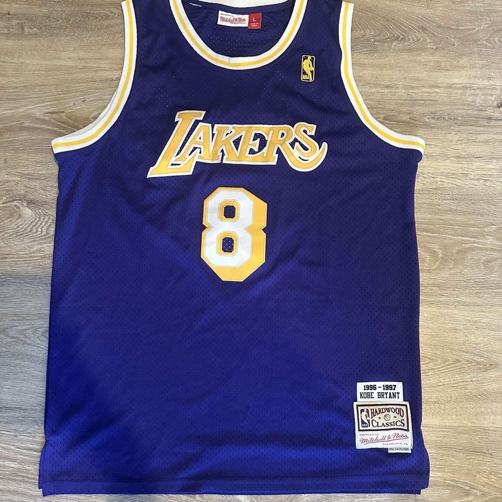 Mitchell & Ness Lakers Jersey - Bold Purple and Gold